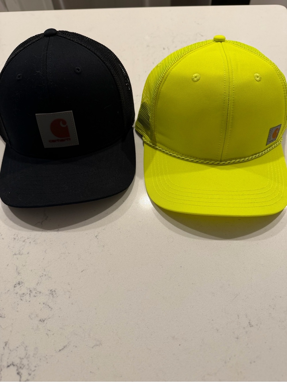 Carhartt Men’s Neon Yellow & Black Mesh Trucker Hats